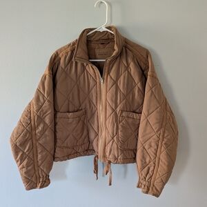 Blank NYC Tan Quilted Outerwear